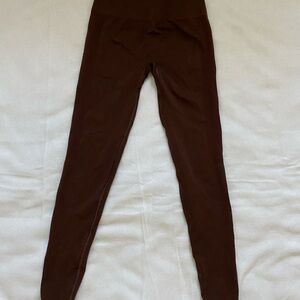 Alphalete Chocolate High-Waisted Leggings